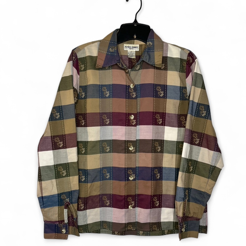 Alfred Dunner Multicolor Fall Plaid Shirt